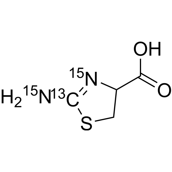 (Rac)-2-Aminothiazoline-4-carboxylic acid-13C,15N2 1346599-59-4